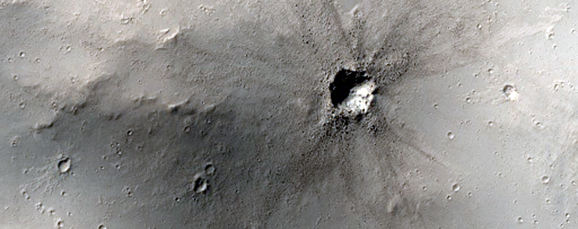 Small Craters with Bright Ejecta
