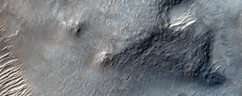 Triple Ricochet Crater Near Isidis Basin
