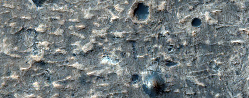 Deposits in Meridiani Planum Impact Crater