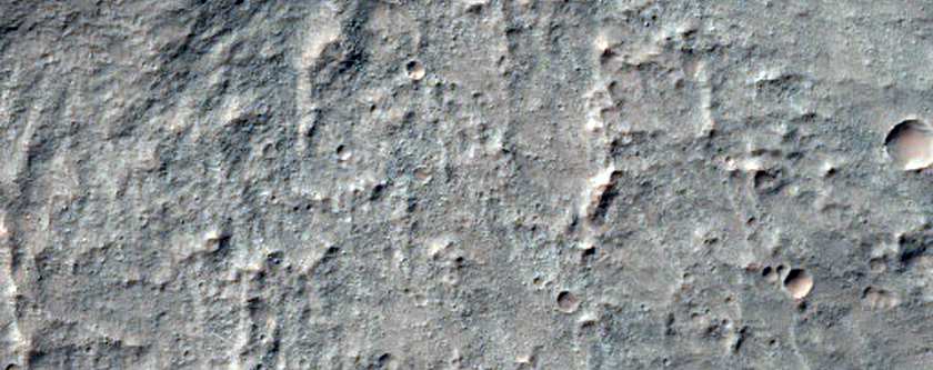Very Recent Small Crater Near Hadriaca Patera
