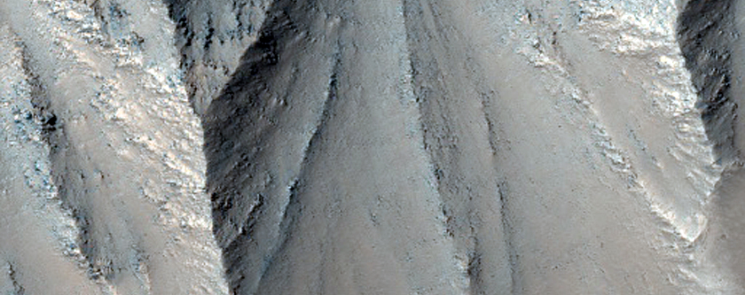 Stratigraphy in Noctis Labyrinthus Region