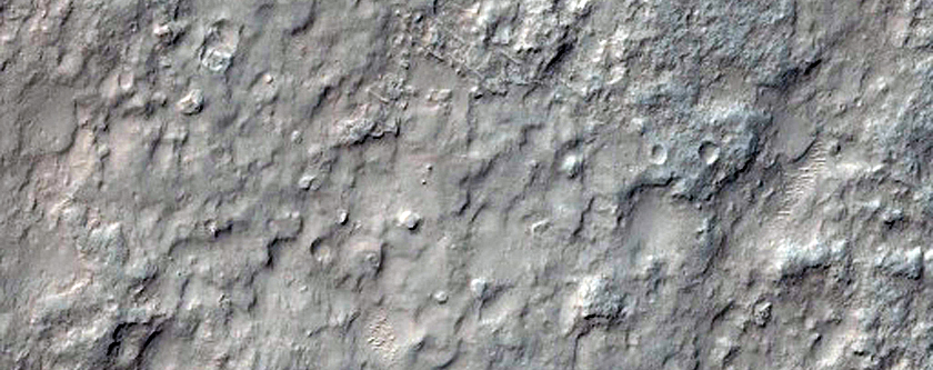 Fondo del crter y montculo central en Gale Crater (MSL)