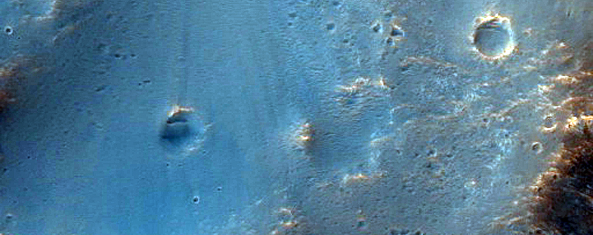 Mawrth Vallis Phyllosilicates and Crater (MSL)