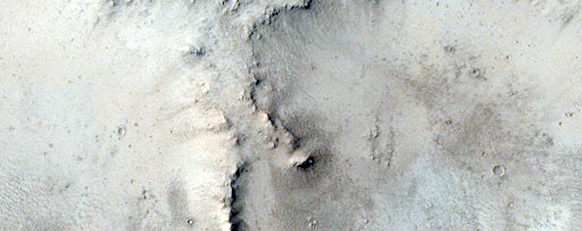 Rocky Area on Crater Floor in Eastern Arabia Region