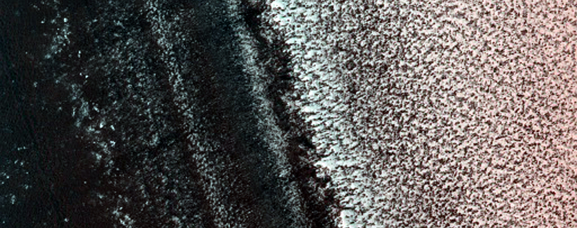 Small Crater on the North Polar Deposits
