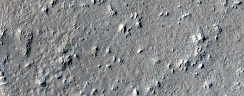 Tooting Crater Southern Ejecta Layer