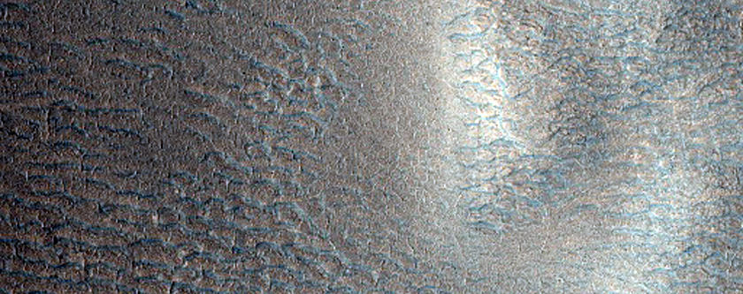 Eastern Rim of Crater in the Northern Plains