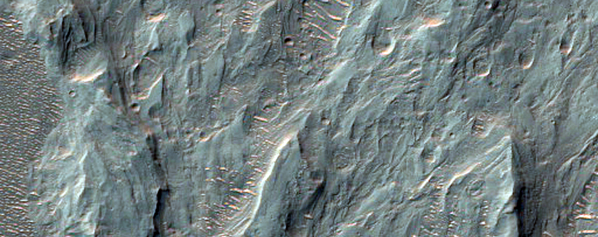 Forme a ventaglio nel Cratere Holden