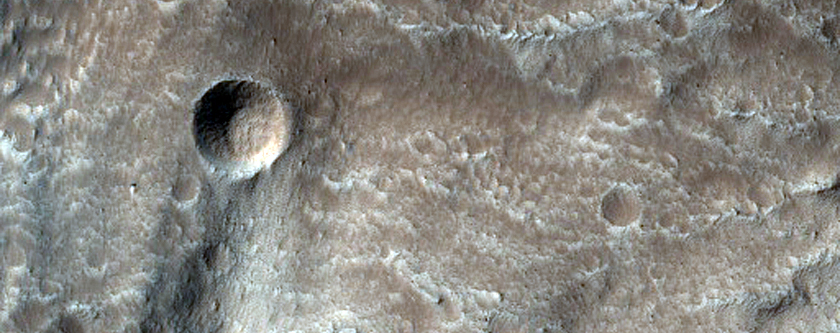 Landslide Alcove Within the Arsia Mons Southwest Rift Zone