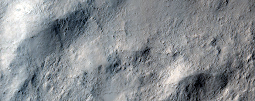 Sample Central Peak of Crater in Southwest Amazonis Planitia