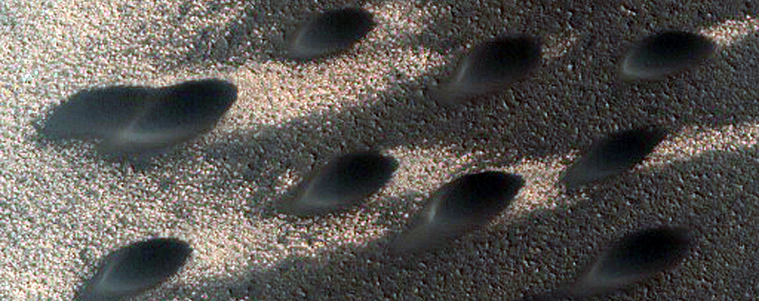 Sample North Polar Landforms