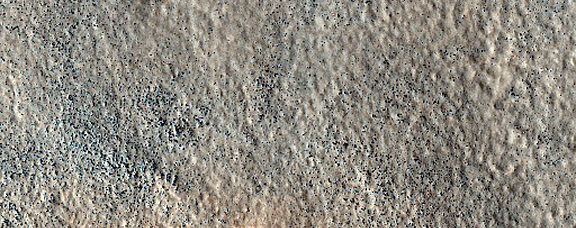 Sample Landforms in Thumbprint Terrain of Aracdia Planitia