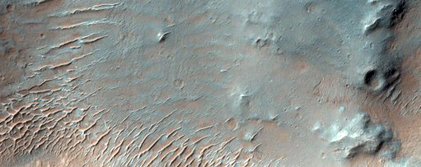 Crater in Tyrrhena Terra