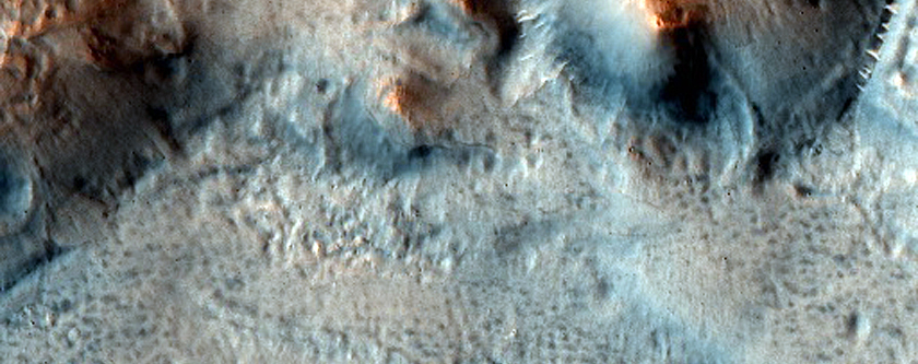 Interaction of Cratered Cone and Crater Ejecta