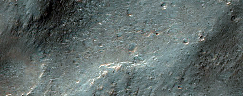 Sample of Crater Ejecta with Possible Phyllosilicates