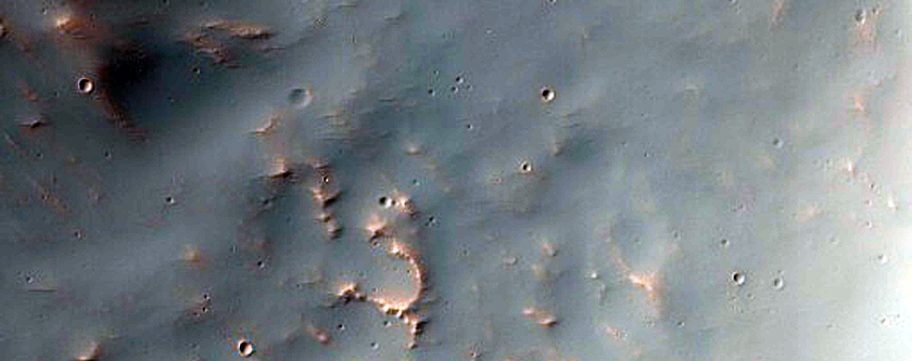 Well Preserved Crater on a Steep Slope in Tyrrhena Terra