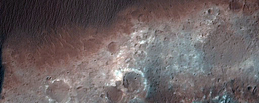 Dark Sand Dunes and Sand Sheet in Herschel Crater