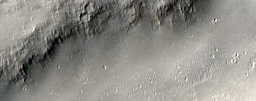 Channels Cutting Into Impact Ejecta Near Gusev Crater