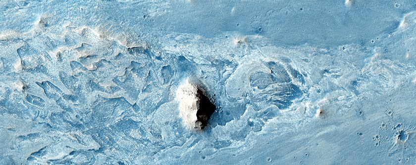 Dark Layers in Vernal Crater