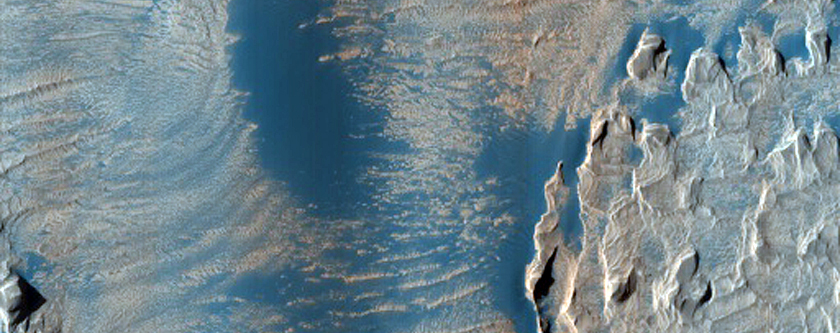 Sample of Olympus Mons West Flank