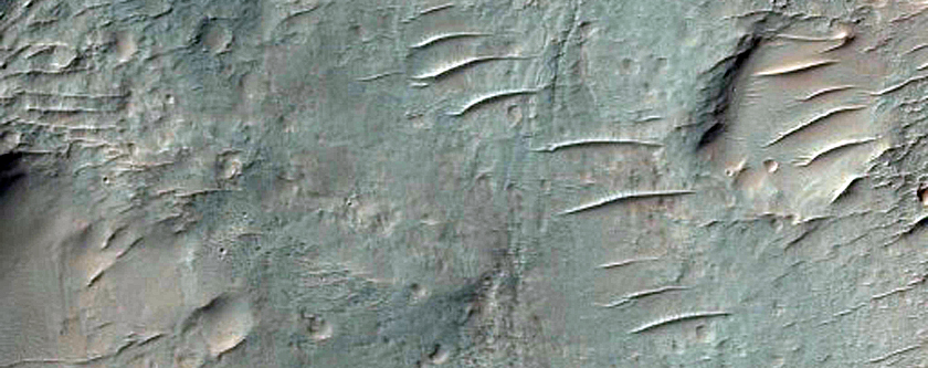 Central Structure of Kirsanov Crater