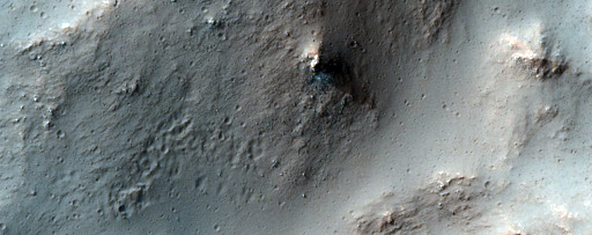 Central Structure in a Large Impact Crater