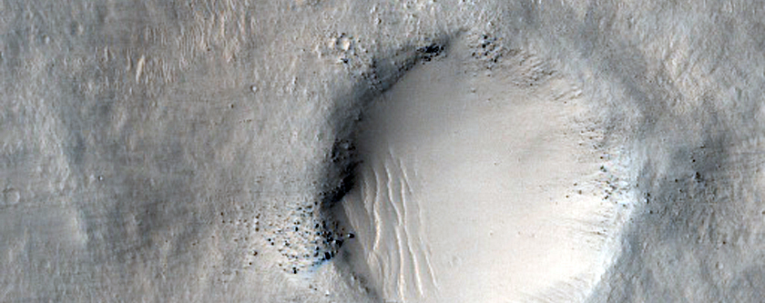 Central Structure in a Large Impact Crater