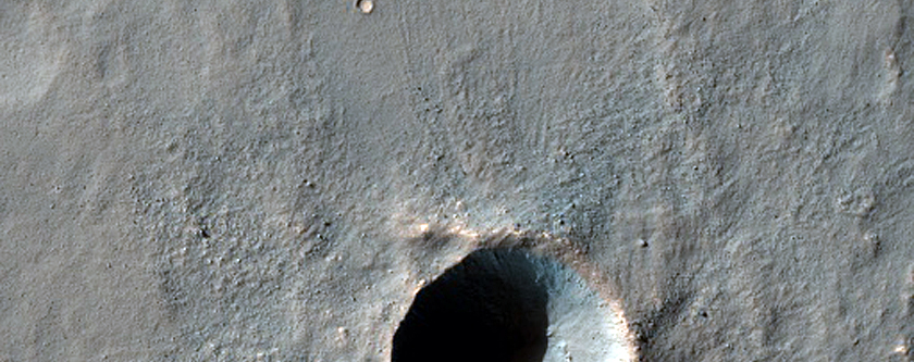 Small Crater with Thermally-Distinct Ejecta Facies