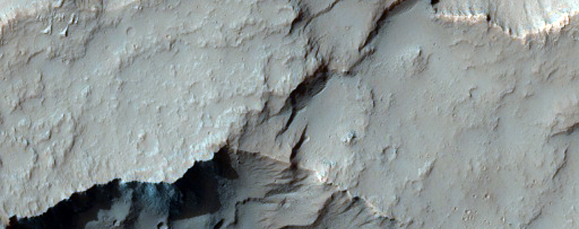 North Rim of Crater with Light Toned Beds