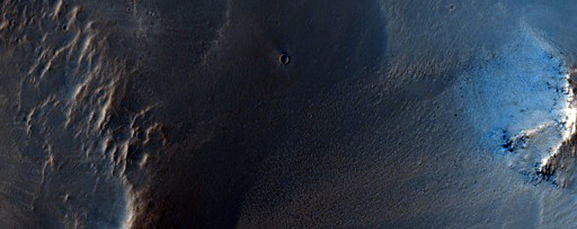 West Nili Fossae Crater Wall with Possible Phyllosilicates