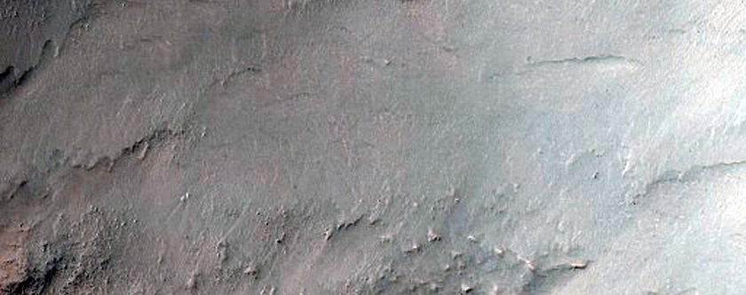 Material in Crater