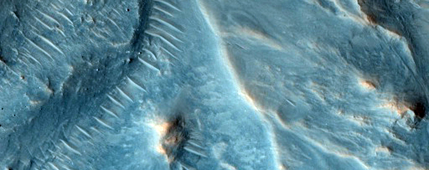 Ejecta and Interior of Gamboa Crater