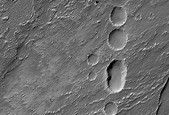 Chain of Pits Southwest of Arsia Mons