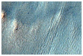 Gullies with Ridged Apron Near Icaria Planum