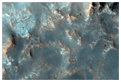 Tyrrhena Mons Peak and Contact with Plains