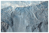 Possible Gullies in Crater Rim in Terra Sirenum