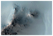 Central Peak of Large Crater