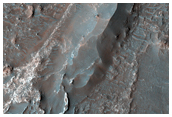 Eberswalde Crater Color Image of Possible MSL Landing Site