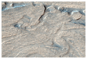 Terreno bandeado en Hellas Planitia