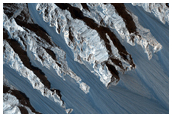 Landslides in Valles Marineris