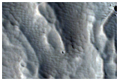 Reticulate Bedform Change Detection West of Arsia Mons