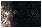 Light-Toned Rock Outcrop in Valley of Protva Valles System