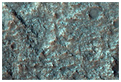 Exposure of Layered Bedrock Northwest of Hellas Planitia
