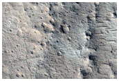 Wrinkle Ridge in Capen Crater