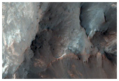 Bedrock in Central Peak of Crater on North Rim of Hellas Basin