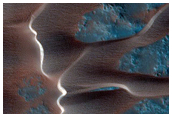 Active Dunes Southwest of Meroe Patera