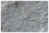Rasgos erosivos cerca del polo sur marciano