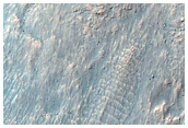 Gully on Crater Wall