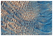 Crater with Possible Dunes and Streaks