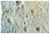 Layered Cliffs and Possible MSL Rover Landing Site in Libya Montes